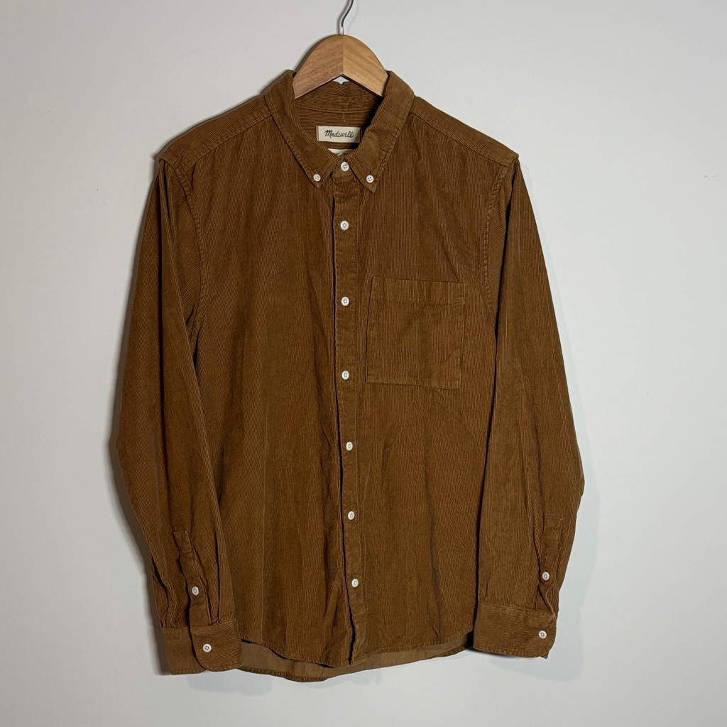 Madewell Perfect Fit Corduroy Button Up Shirt Medium